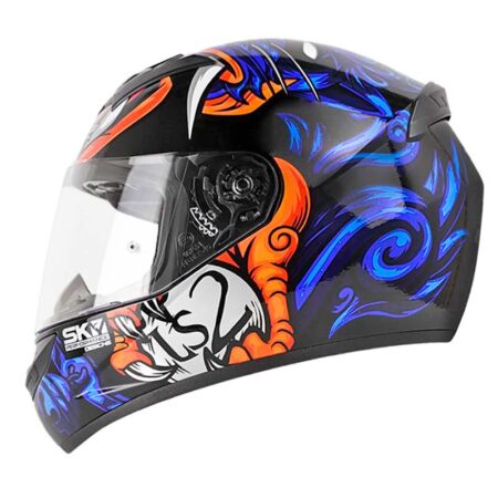 CASCO INTEGRAL LS2 ROOKIE AZUL/NARANJA
